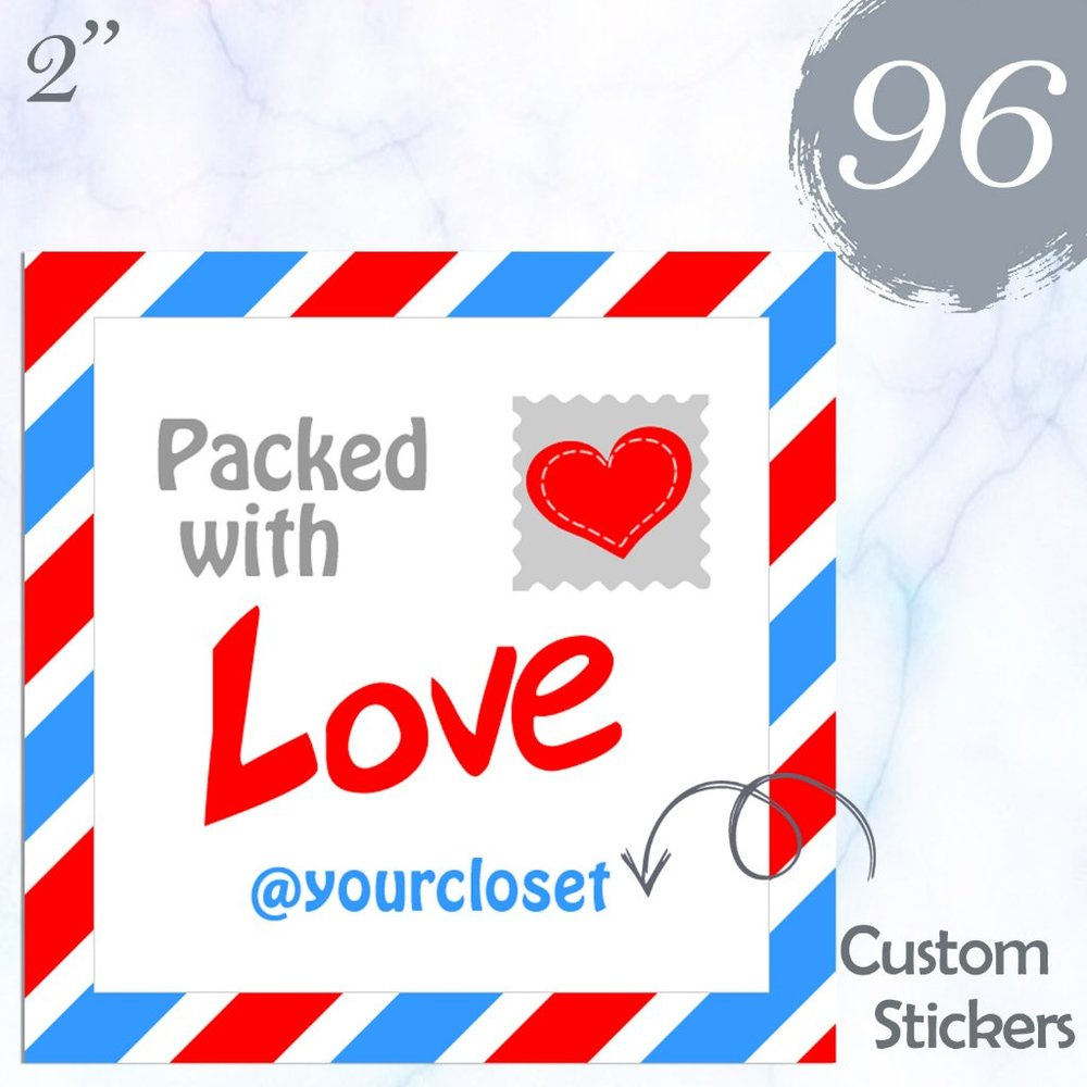 96 Thank You Stickers
